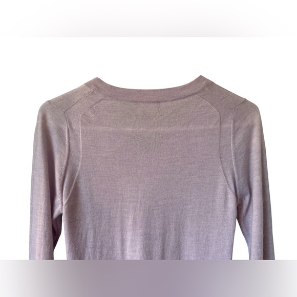 Pure Collection Cashmere V-Neck Sweater Purple Size - Picture 12 of 15